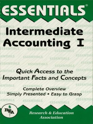 cover image of Intermediate Accounting I Essentials
